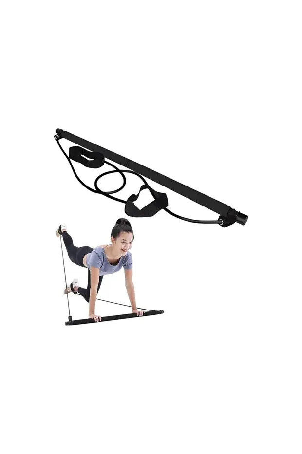 Squat Pilates Studio Evde Spor Egzersiz Çubuğu Kalça Basen Sıkılaştırıcı Pilates Barı Plates